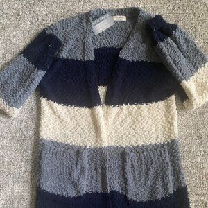 Blue striped Cardigan